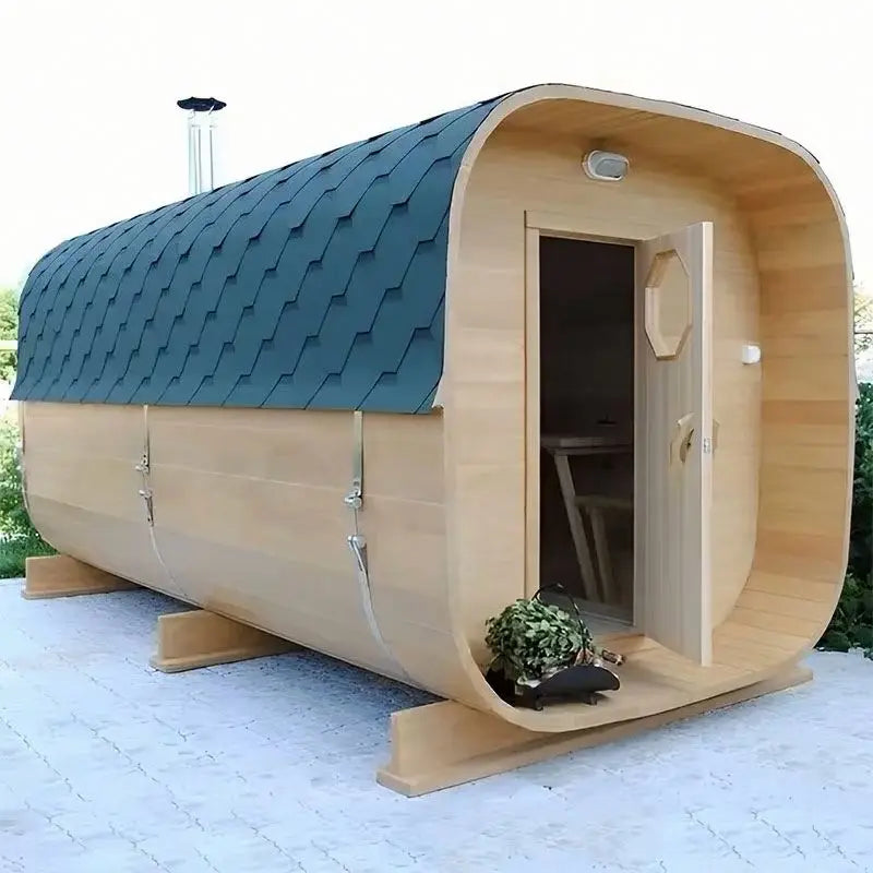 Luxury Customized Canadian Hemlock Outdoor Traditional Steam Sauna Wooden Room