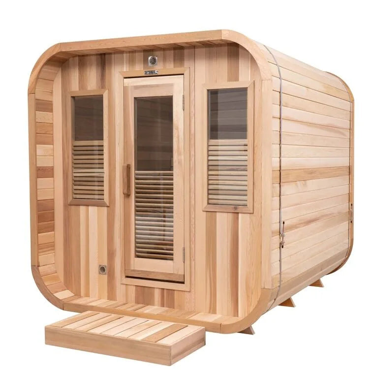 For Premium Traditional Sequoia 6 Person Steam Outdoor Cube Sauna
