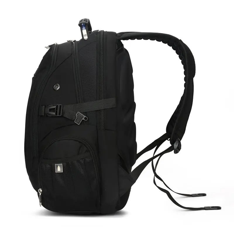 Outdoor Business Unisex Laptop Backpack Waterproof 1680 D Hard Handle Password Lock 17 Large Capacity Reflective Strap Travel