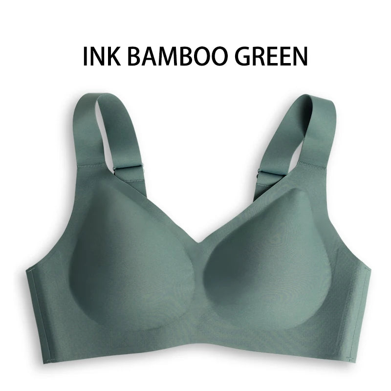 New Design Solid Color Smooth Non-Trace Bra Wholesale Soft Comfortable Woman Seamless Wireless Jelly Bra