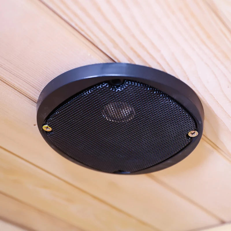 Infrared Portable Sauna with Lounger Hemlock Wood Infrared Sauna for 1 Person Size