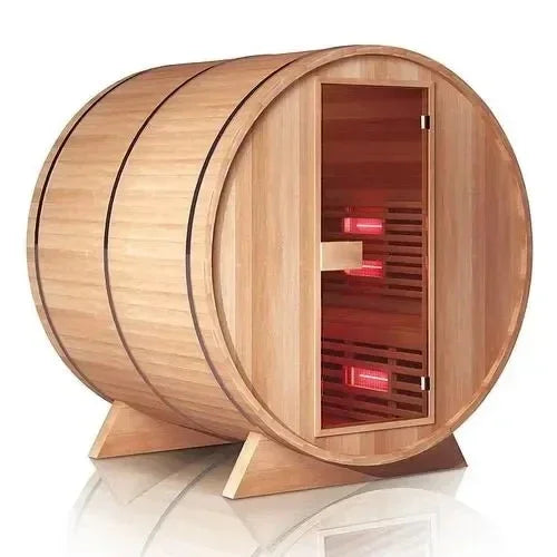 Outdoor sauna room Household outdoor log barrel steam room Customized wet steam
