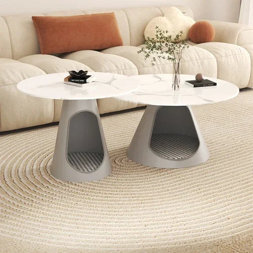 Round Modern Luxury Coffee Tables Living Room Unique Marble Coffee Tables Nordic Minimalist Mesa Auxiliar Salon Furniture