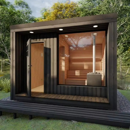 Wholesale different designs of outdoor cedar wood steam smart sauna