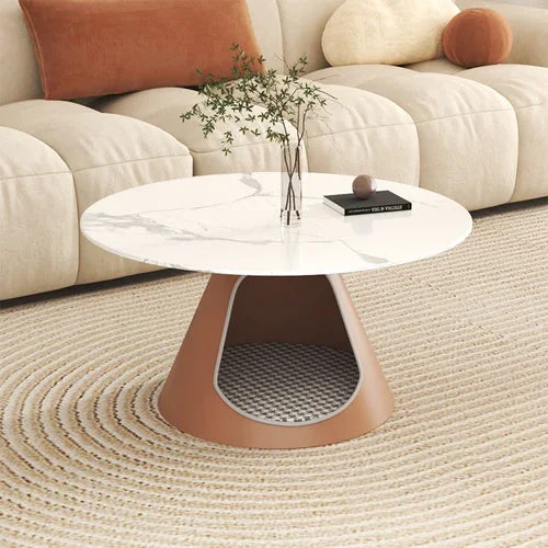 Round Modern Luxury Coffee Tables Living Room Unique Marble Coffee Tables Nordic Minimalist Mesa Auxiliar Salon Furniture