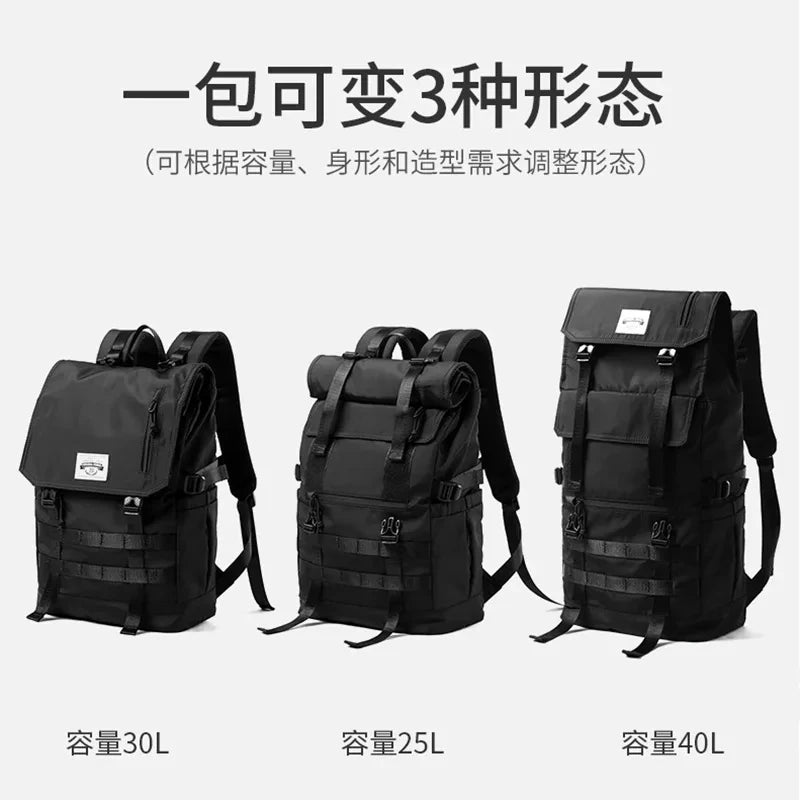Large  Backpack Fashion Man Schoolbag 17in Travel Backpacks Oxford Cloth Male Laptop Rucksack 2023 Sport Student Bagpack