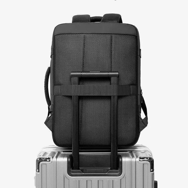 Outdoor Mountaineering Hiking Backpack with Trolley Handle Sport Camping Travel Pack Laptop 15.6-in Business Commuting Backpack